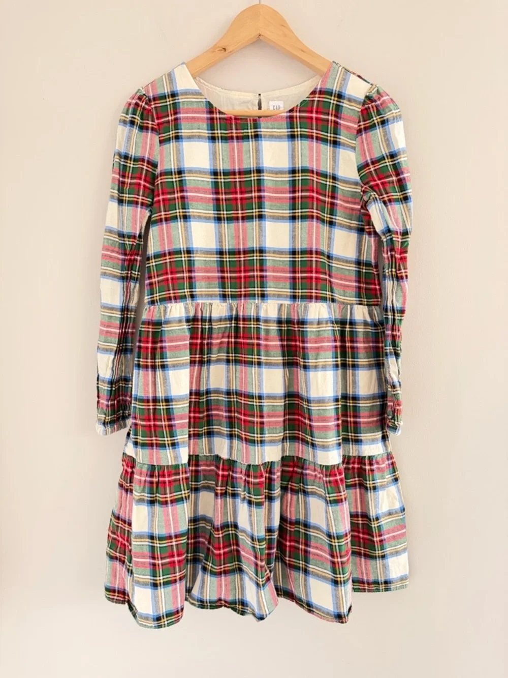 Gap Kids Plaid Dress XXL‎ 14-16 Girls Long Sleeve Holiday Cotton Preppy Classic